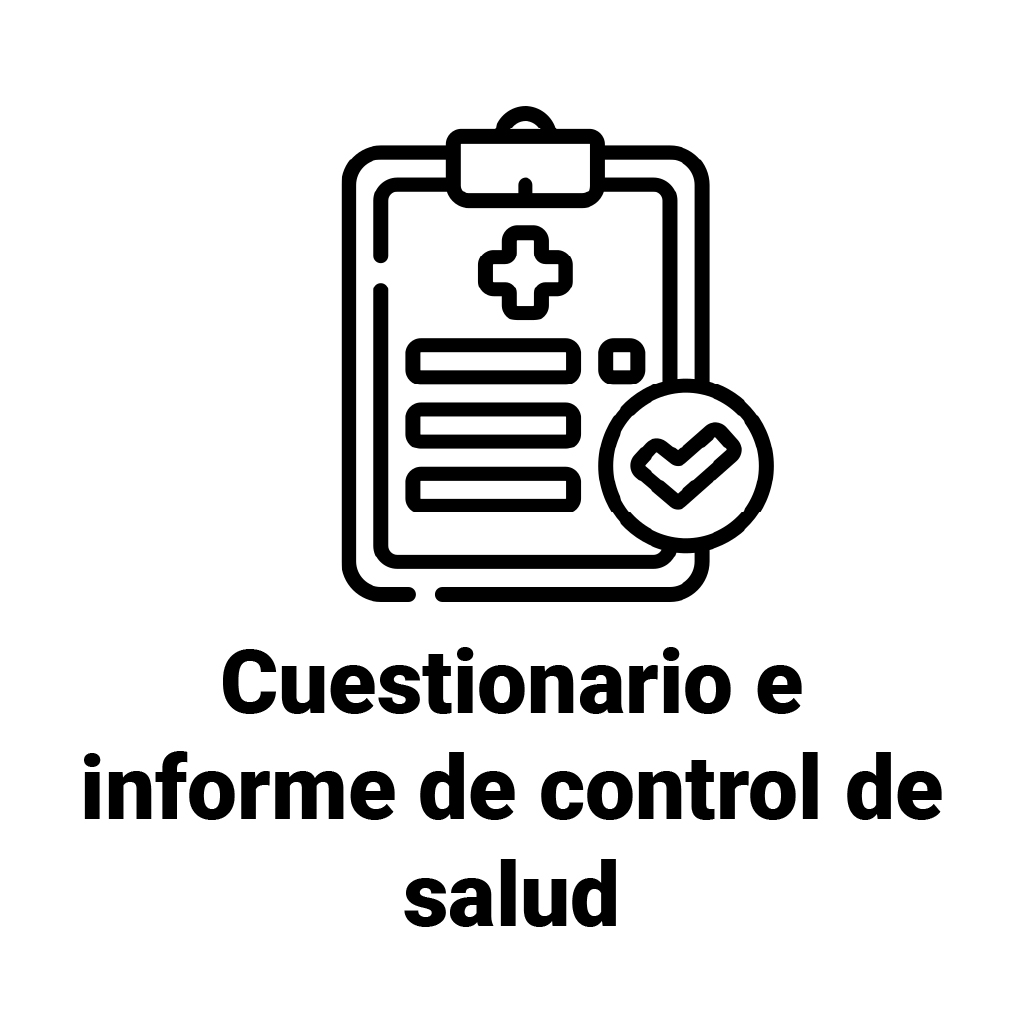Cuestionario e informe de control de salud-100